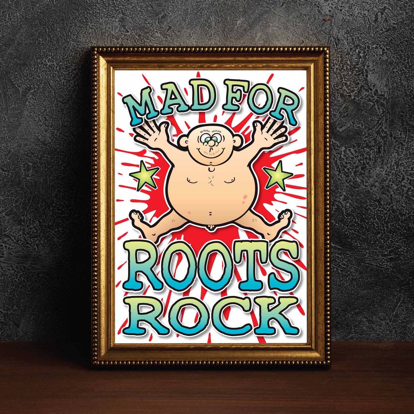 Roots Rock Art Print / Mad For Music Poster / Wall Décor