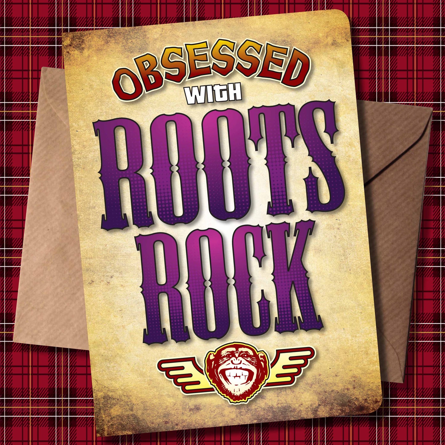 Roots Rock - Obsessed Art Poster + Birthday / Greetings Card