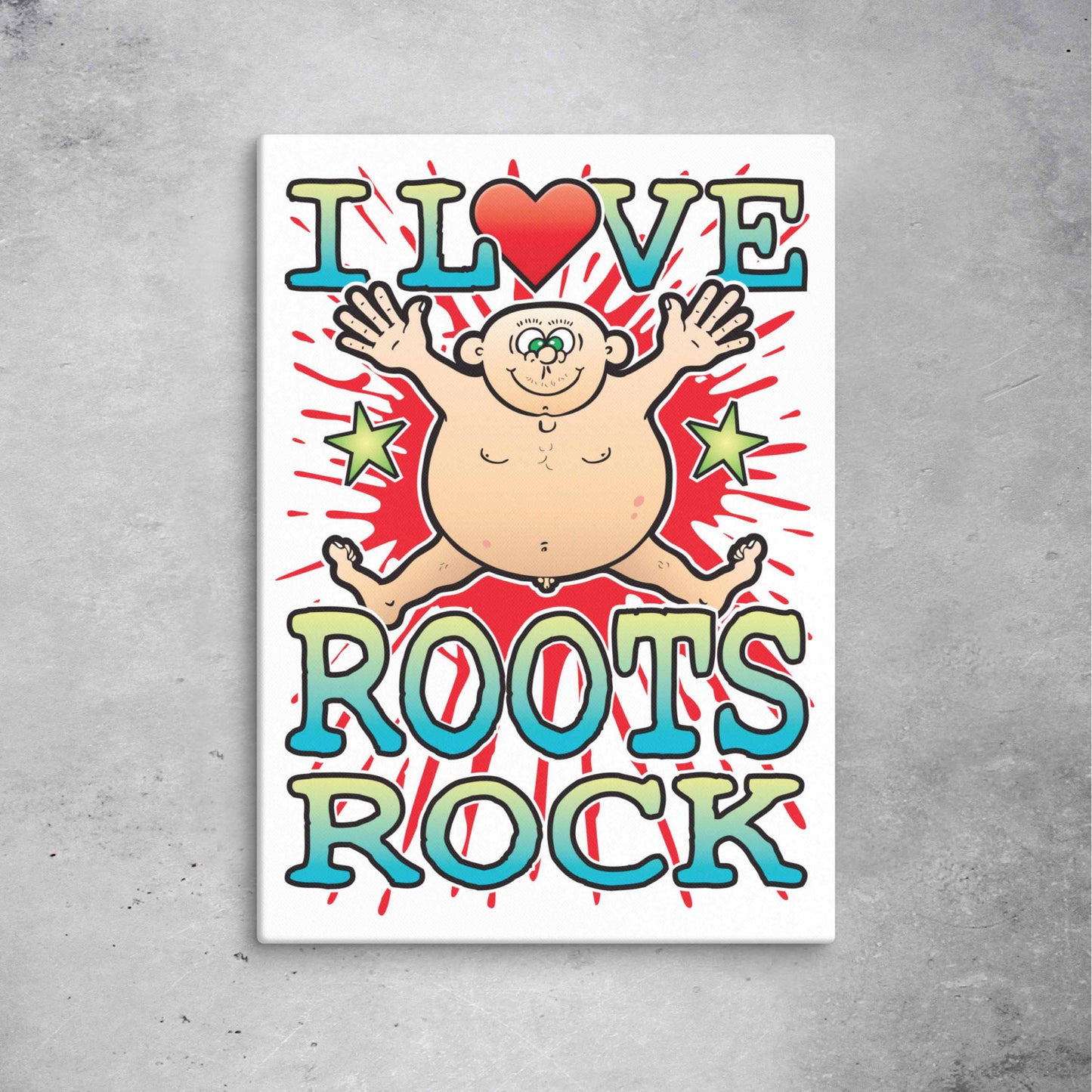 Roots Rock 51x71cm Canvas Print