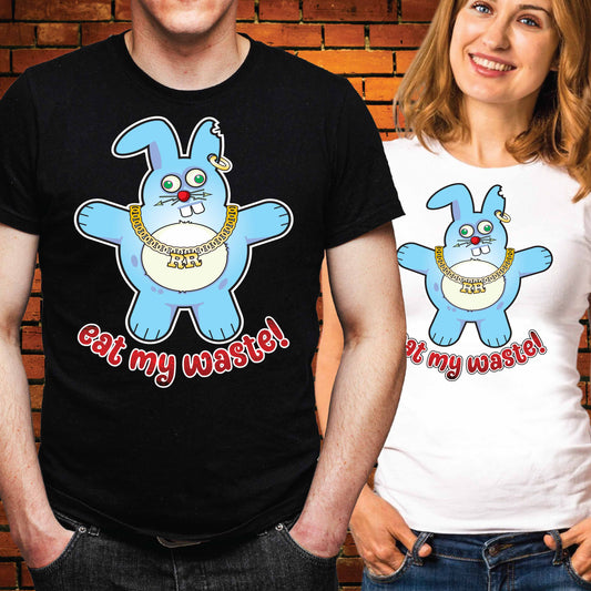Rude Rabbit Funny Slogan Cotton T-Shirt