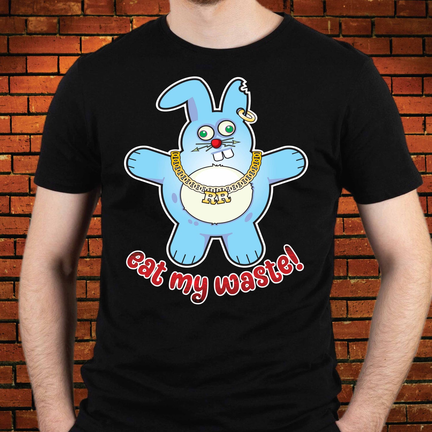 Rude Rabbit Funny Slogan Cotton T-Shirt