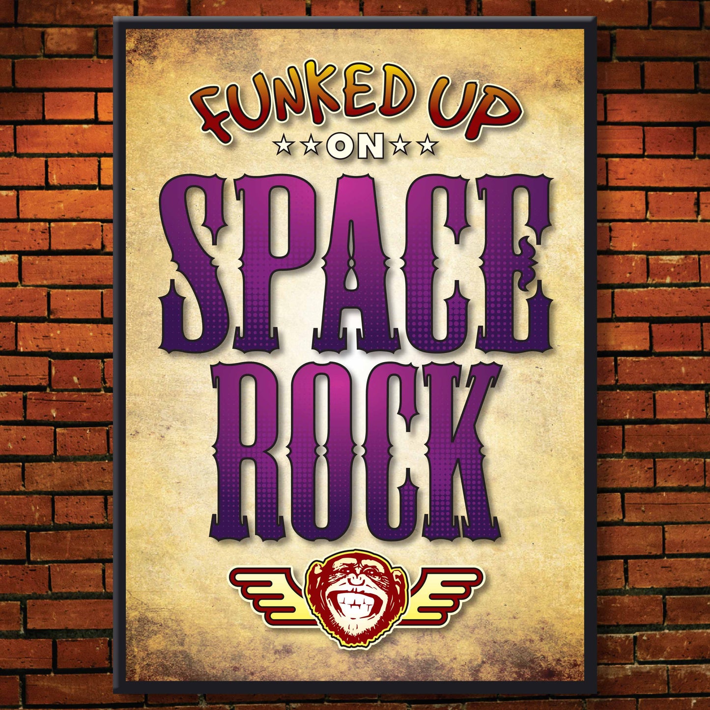 Space Rock Art Print / Poster / Birthday Card / Greetings Card
