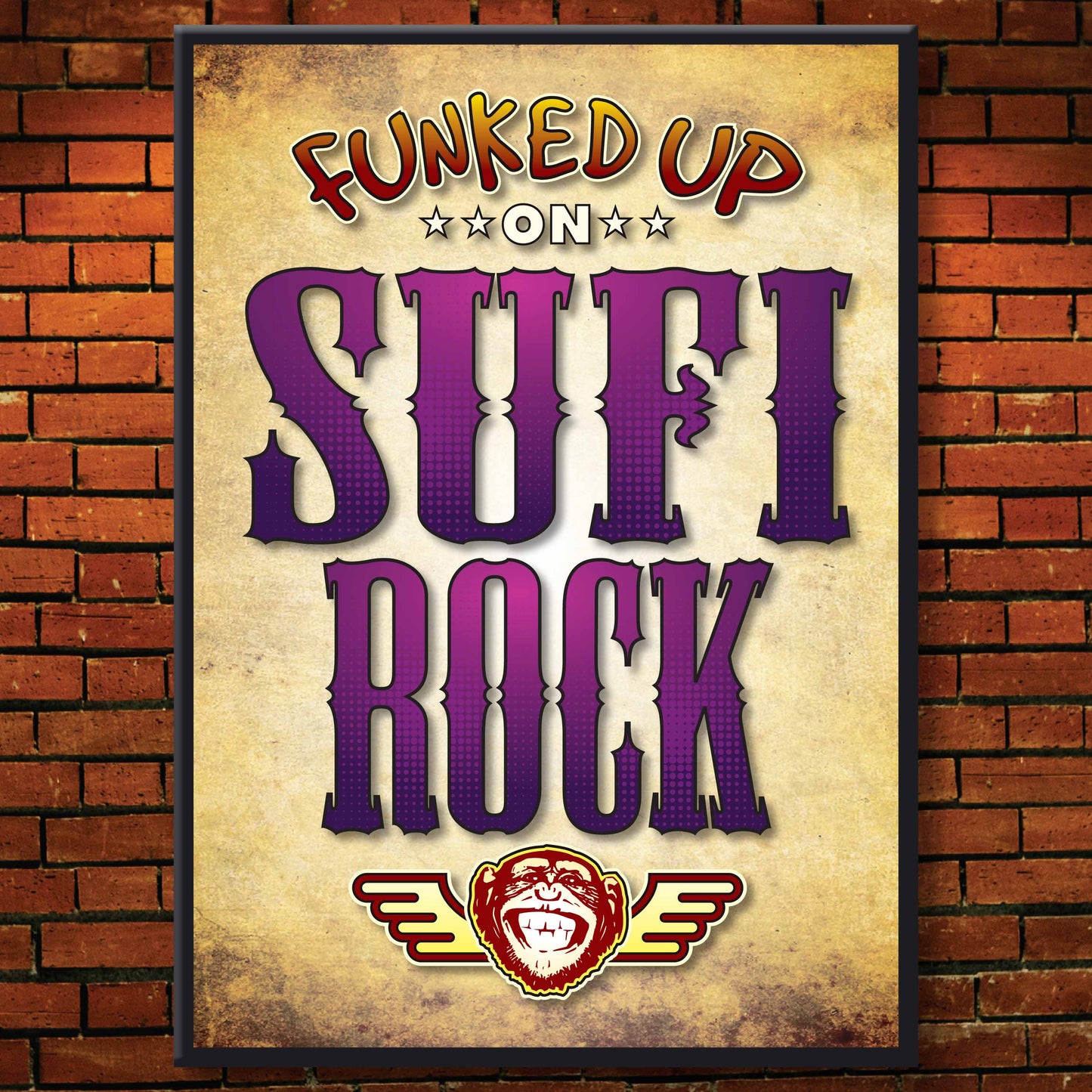 Sufi Rock Art Print / Poster / Birthday Card / Greetings Card