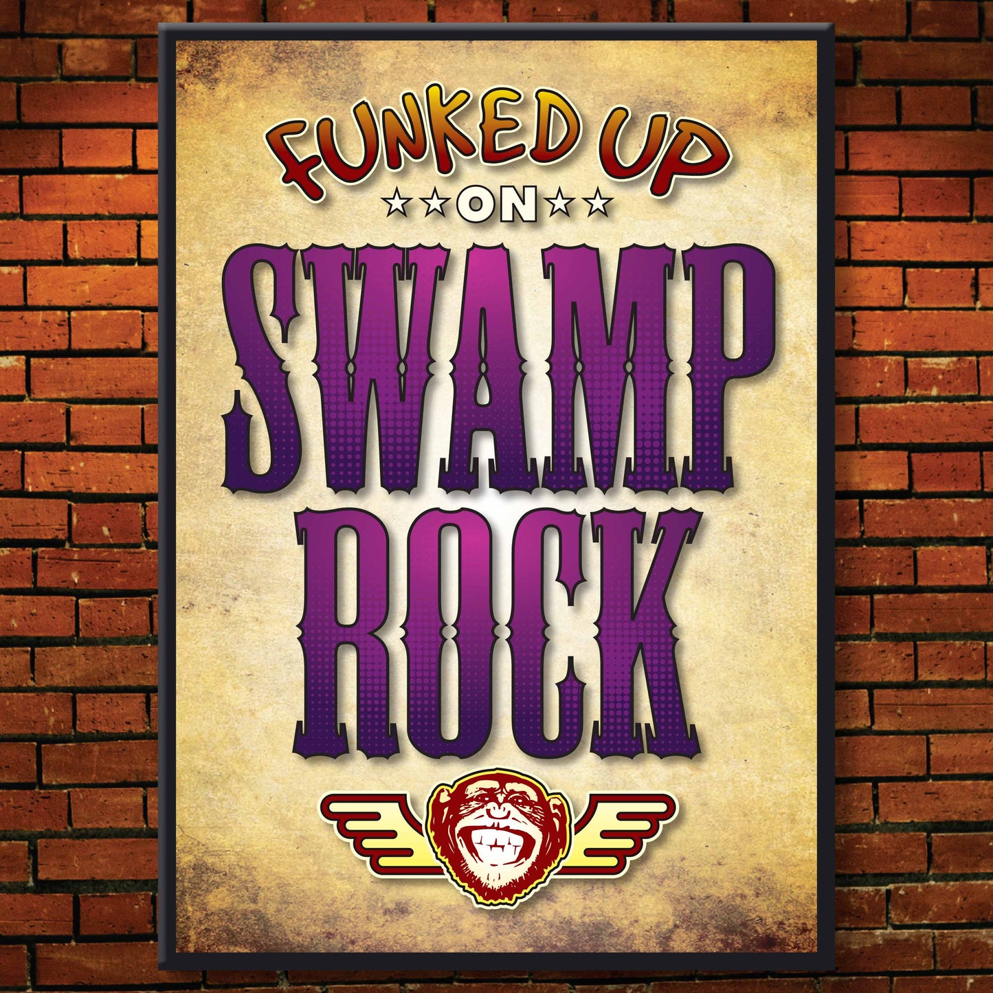 Swamp Rock Art Print / Poster / Birthday Card / Greetings Card