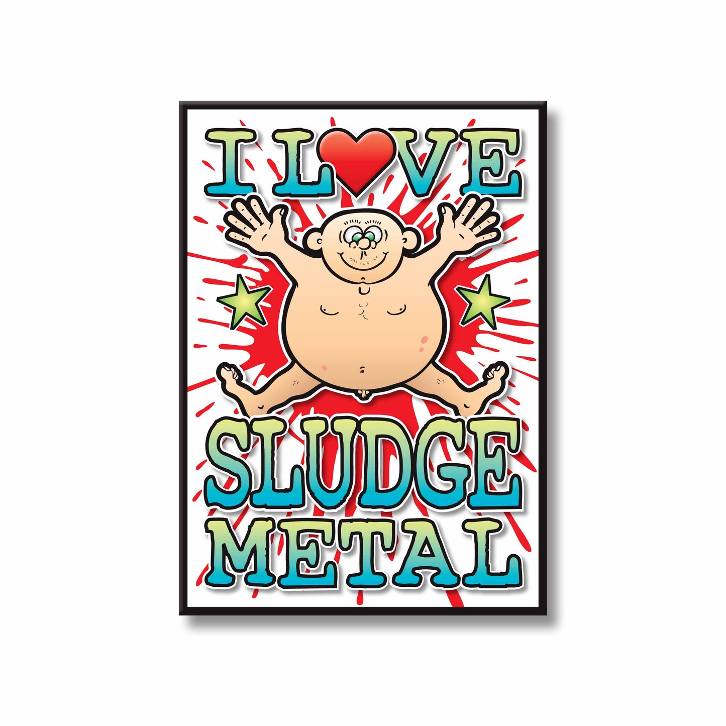 Sludge Metal Art Print / Love Music Poster / Wall Décor / Rock Guru
