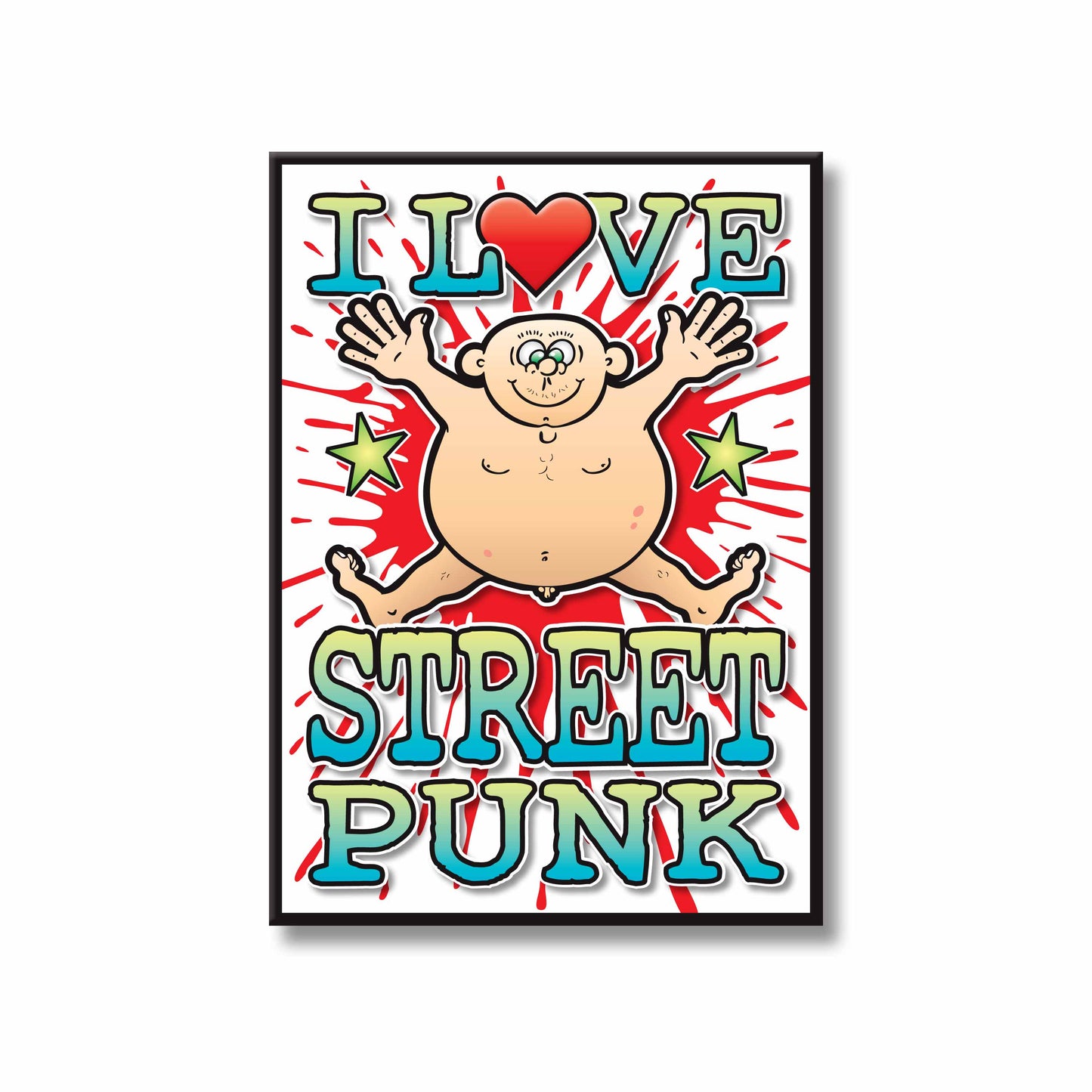Street Punk Art Print / Love Music Poster / Wall Décor / Rock Guru