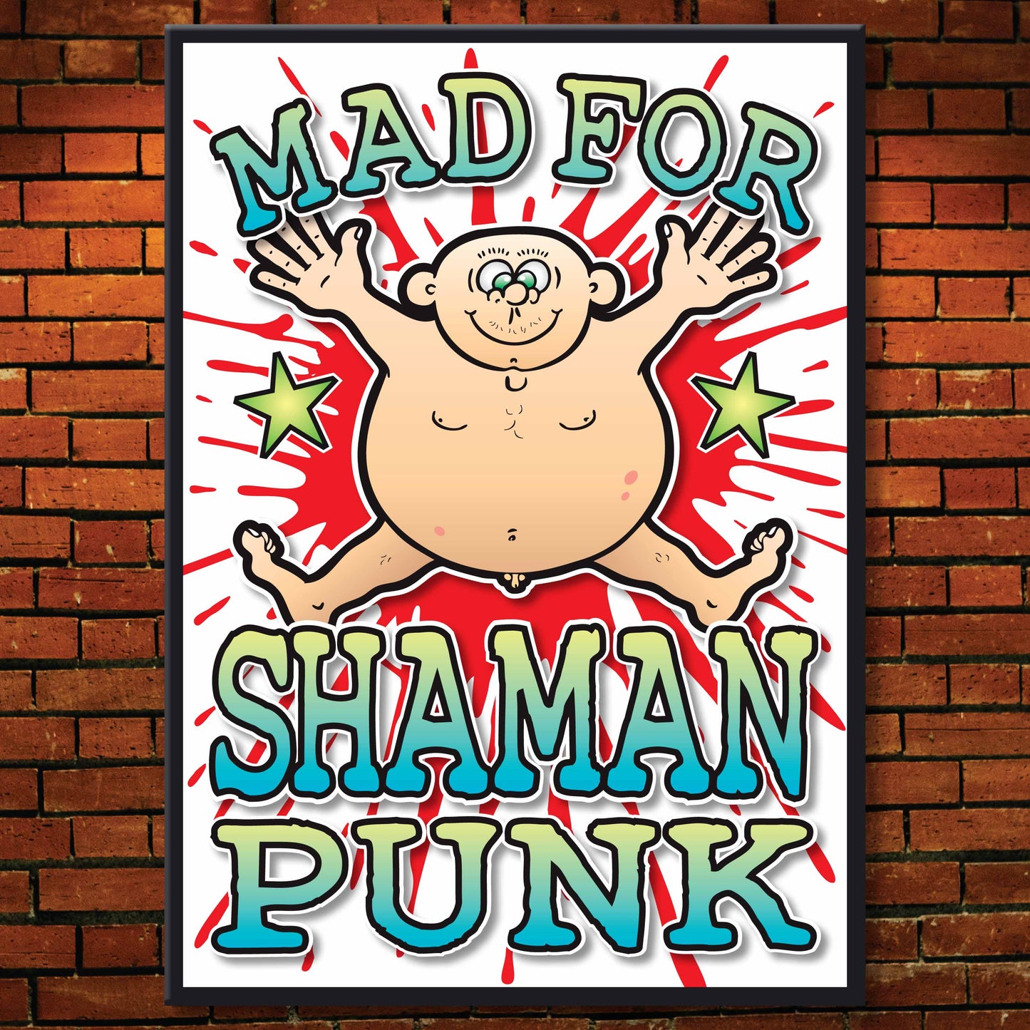 Shaman Punk Art Print / Mad For Music Poster / Wall Décor