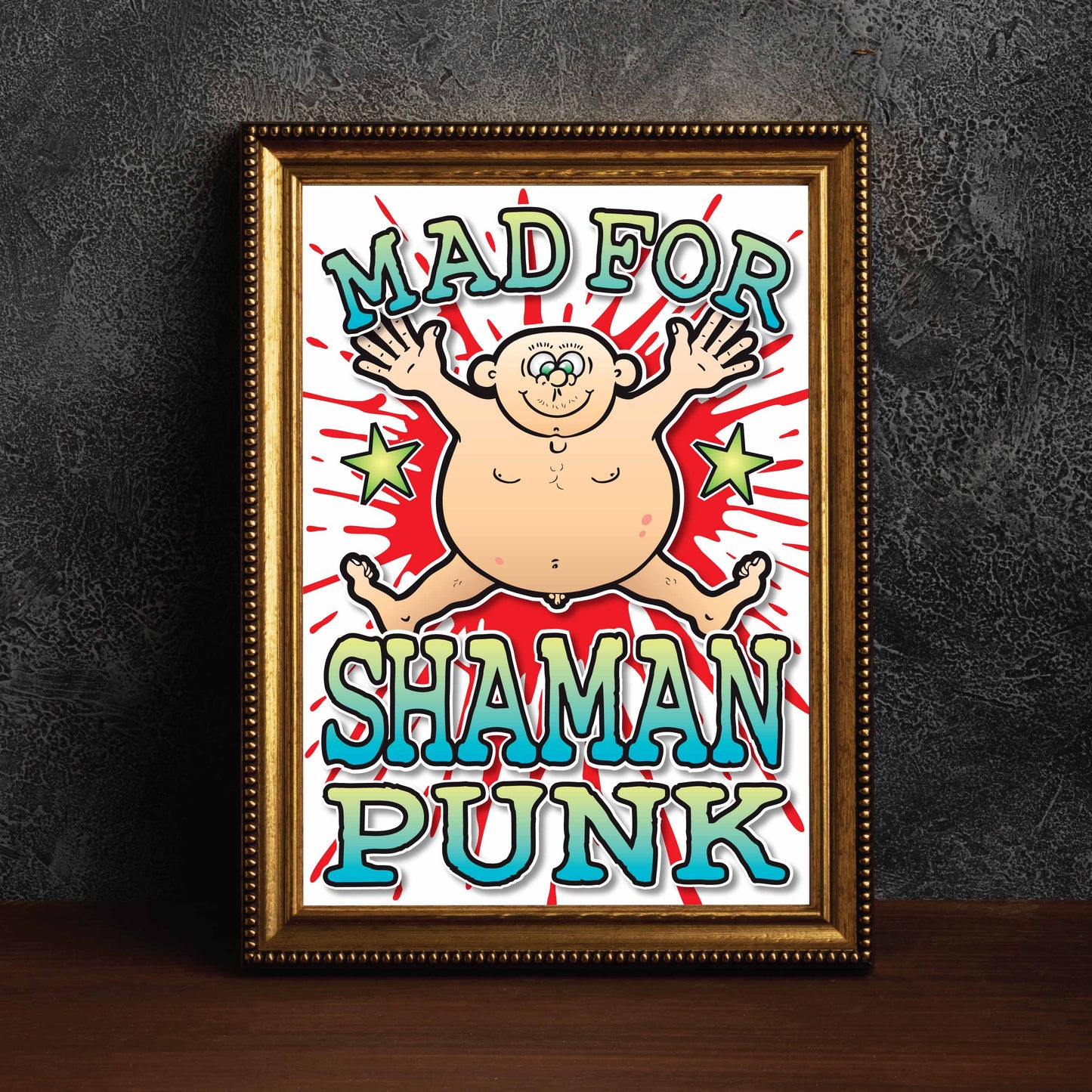 Shaman Punk Art Print / Mad For Music Poster / Wall Décor