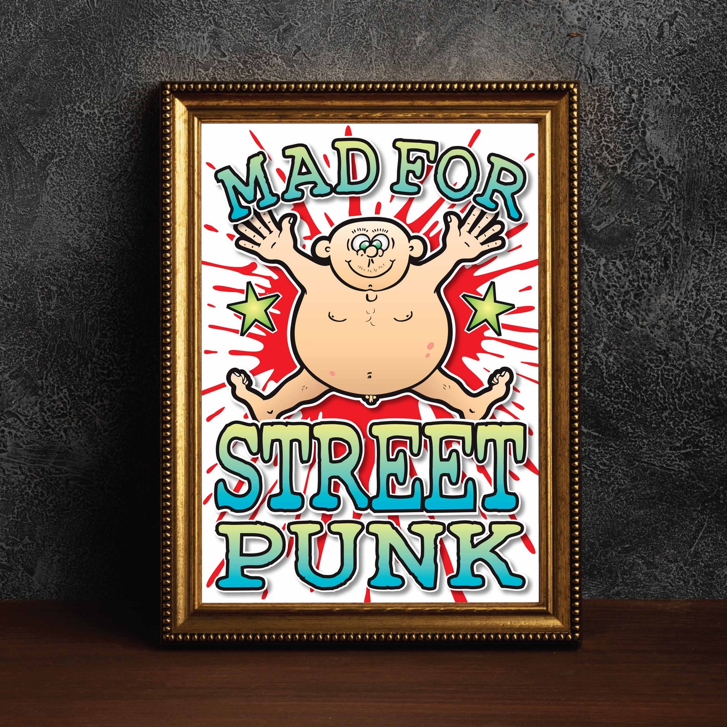 Street Punk Art Print / Mad For Music Poster / Wall Décor