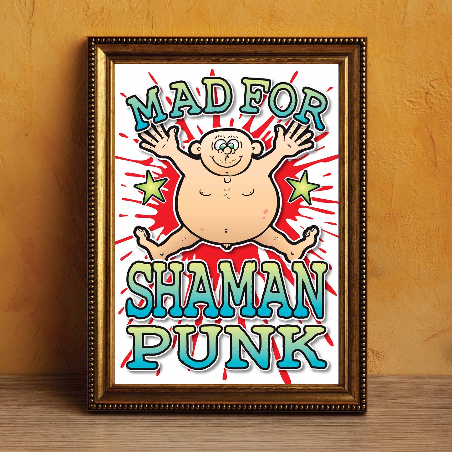 Shaman Punk Art Print / Mad For Music Poster / Wall Décor
