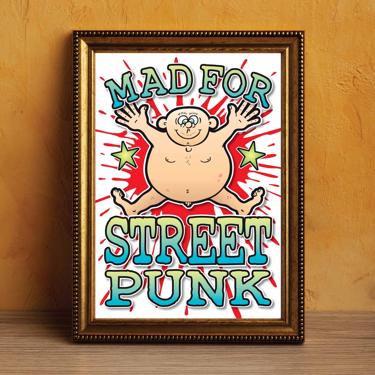Street Punk Art Print / Mad For Music Poster / Wall Décor