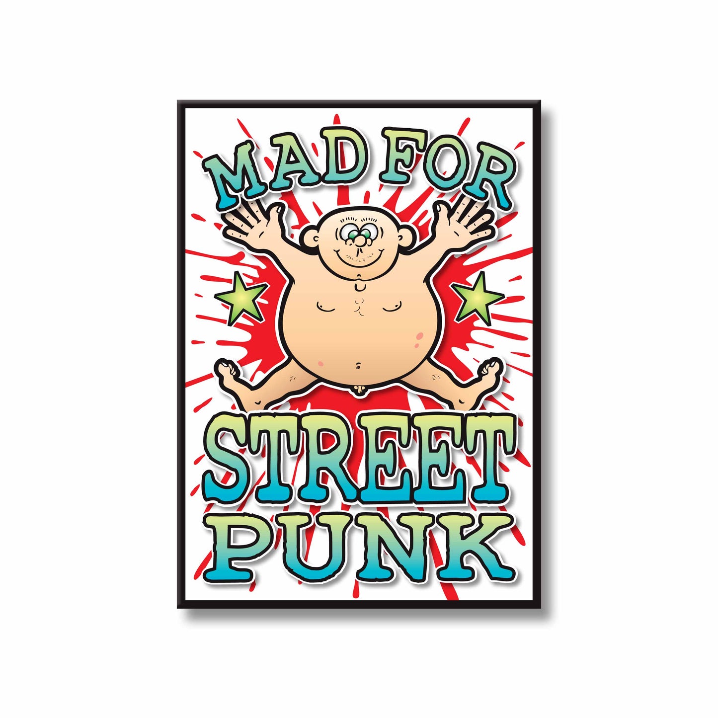 Street Punk Art Print / Mad For Music Poster / Wall Décor