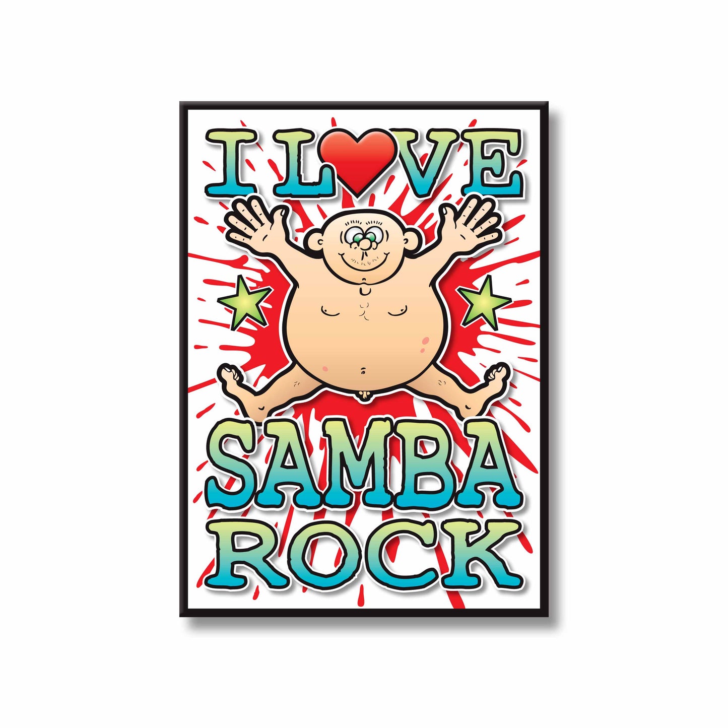 Samba Rock Art Print / Love Music Poster / Wall Décor / Rock Guru