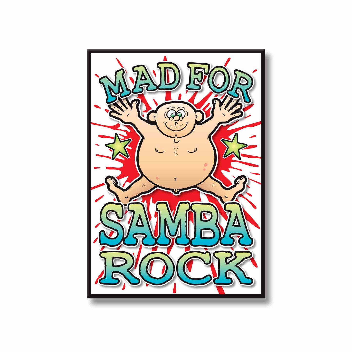 Samba Rock Art Print / Mad For Music Poster / Wall Décor