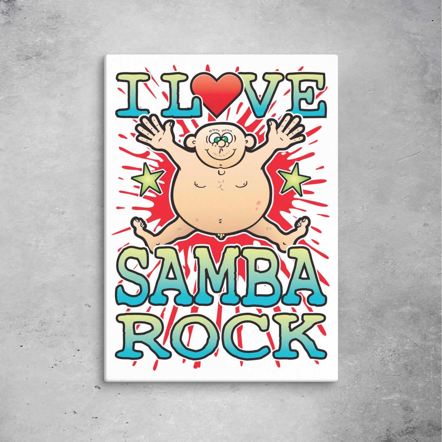 Samba Rock 51x71cm Canvas Print