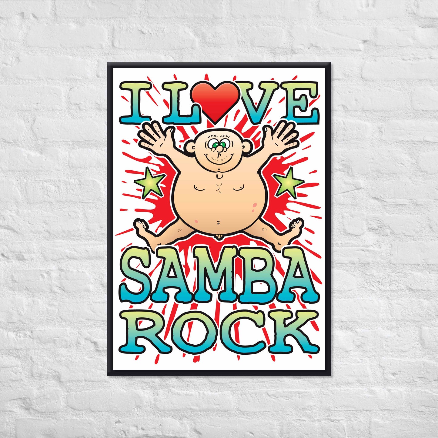 Samba Rock 50x70cm Wall Art / Love Music Poster