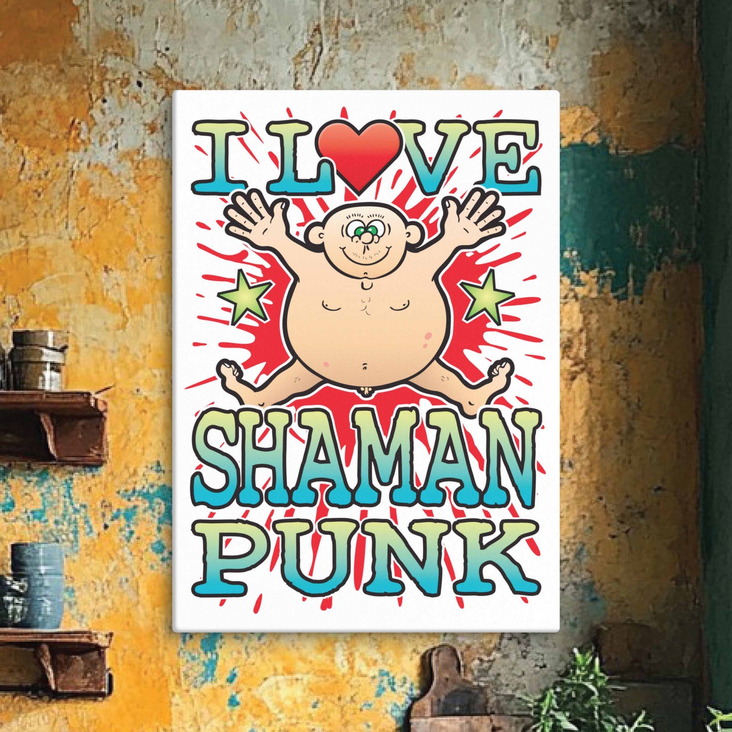Shaman Punk 51x71cm Canvas Print