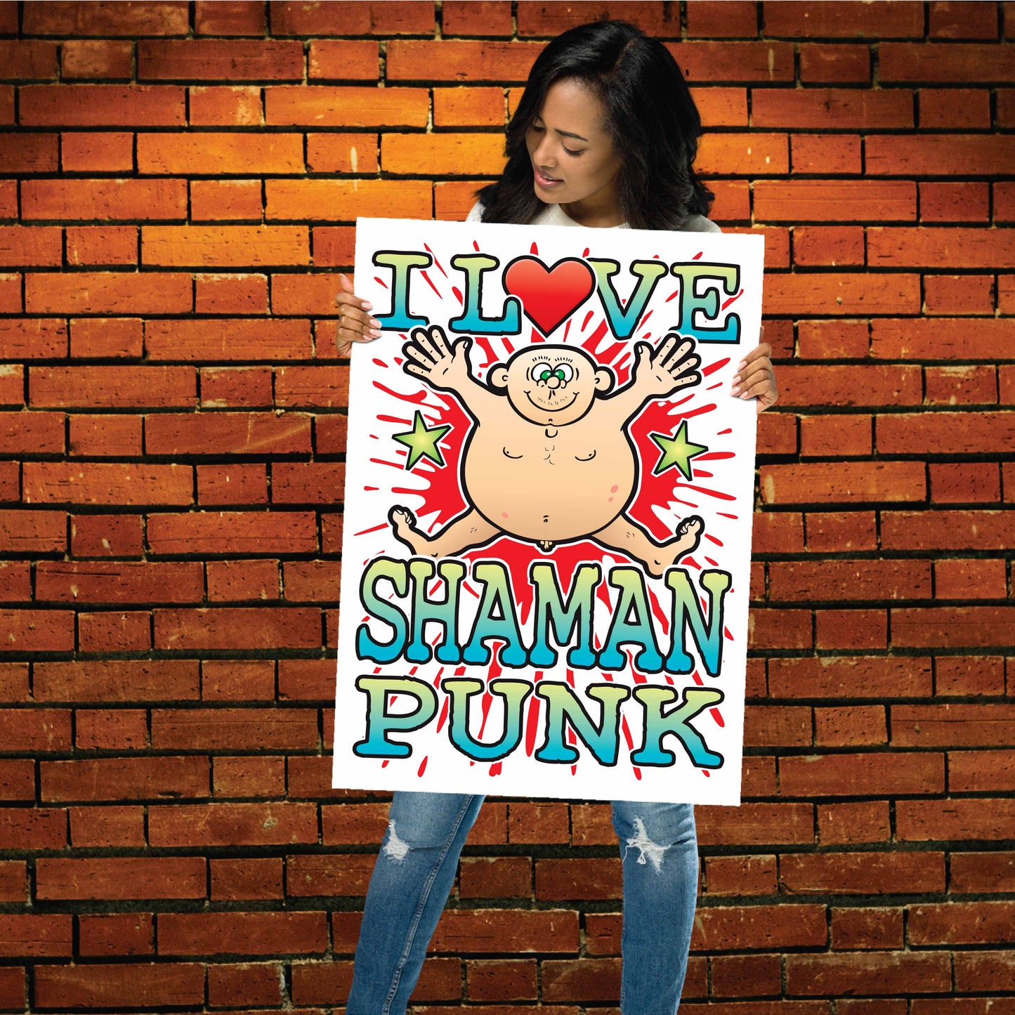 Shaman Punk 50x70cm Wall Art / Love Music Poster
