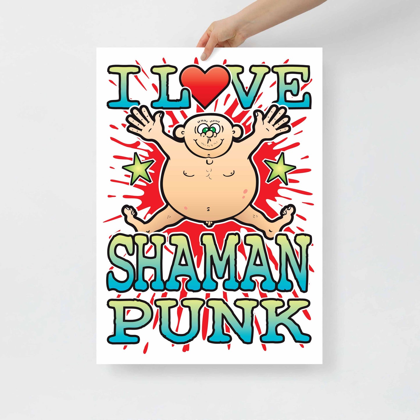 Shaman Punk 50x70cm Wall Art / Love Music Poster