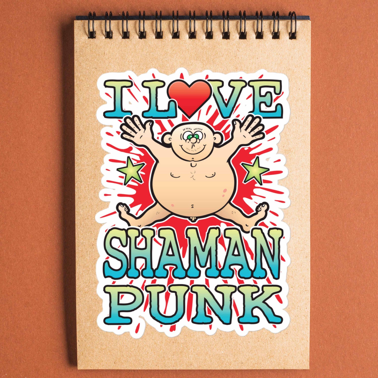 Shaman Punk Vinyl Kiss-Cut Sticker / 14 x 10cm