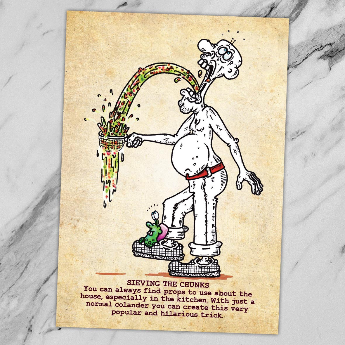 Sieving The Chunks Art Print
