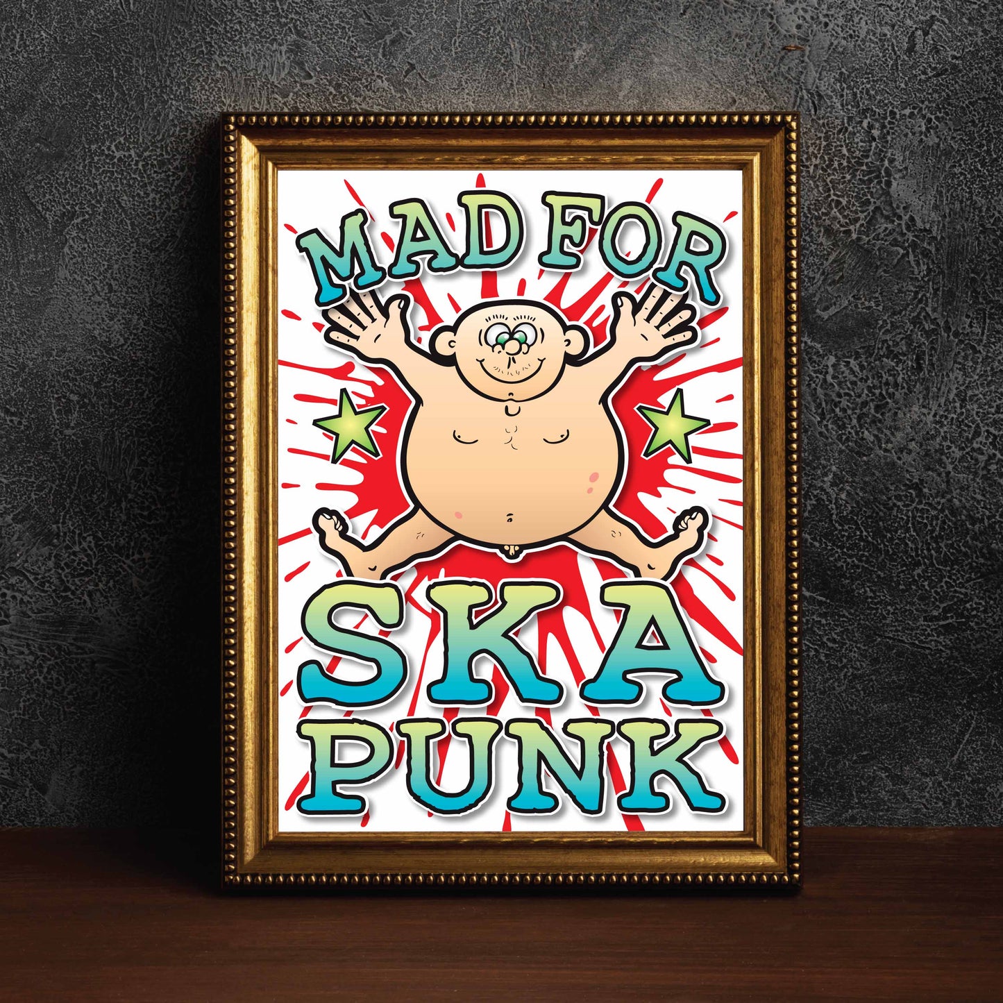 Ska Punk Art Print / Mad For Music Poster / Wall Décor
