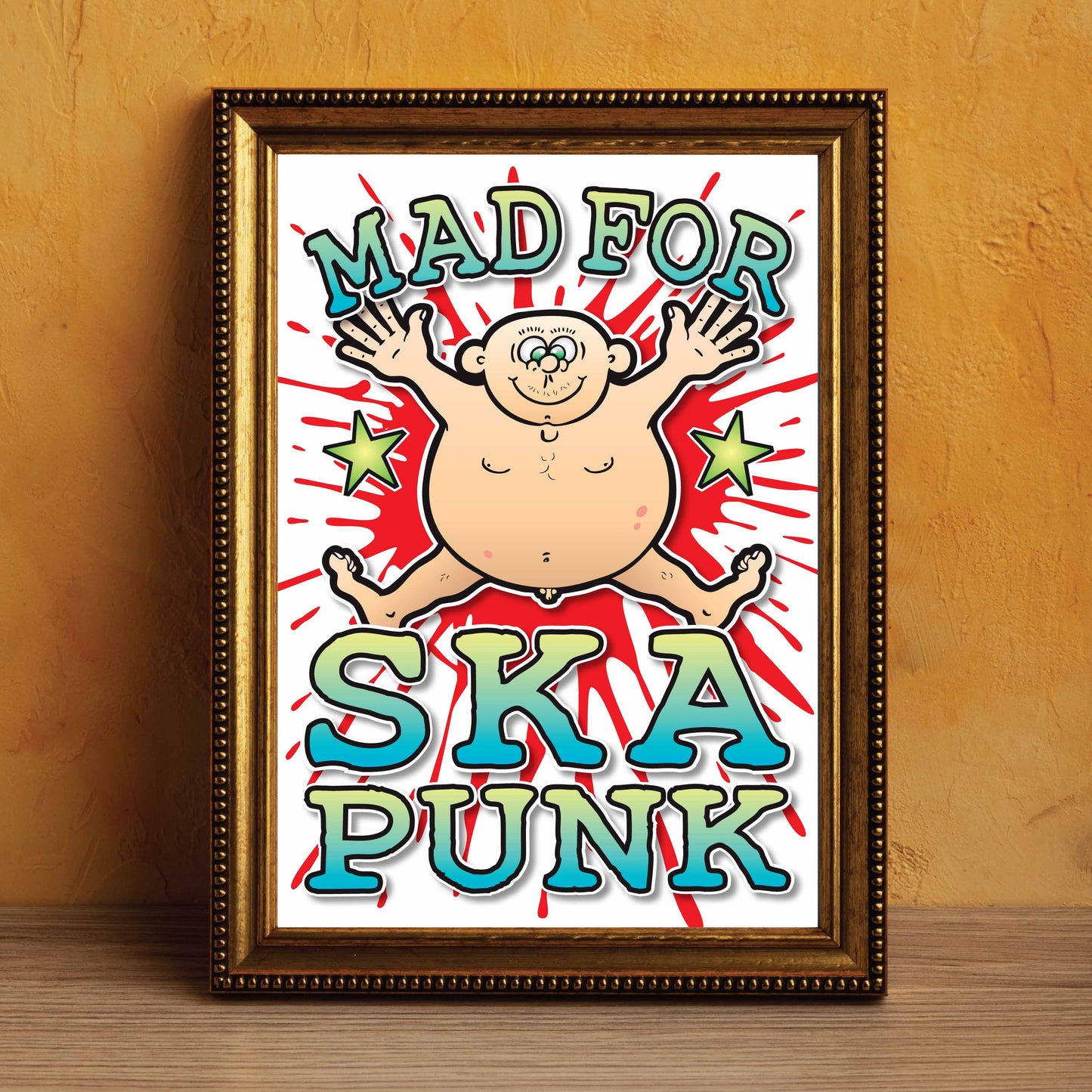 Ska Punk Art Print / Mad For Music Poster / Wall Décor