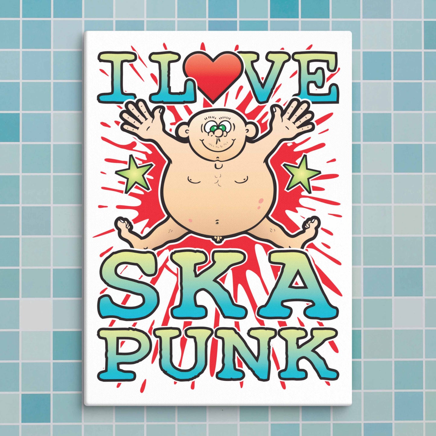 Ska Punk Canvas Print 30x40cm