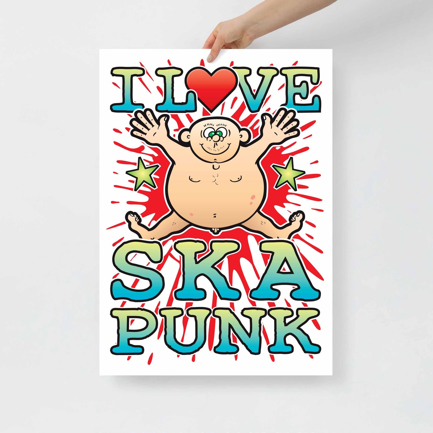 Ska Punk 50x70cm Wall Art / Love Music Poster