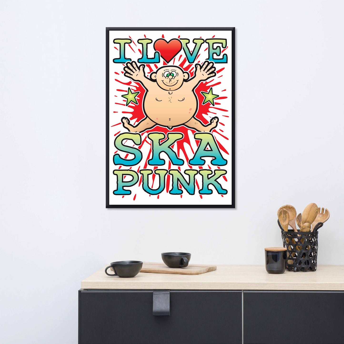 Ska Punk 50x70cm Wall Art / Love Music Poster