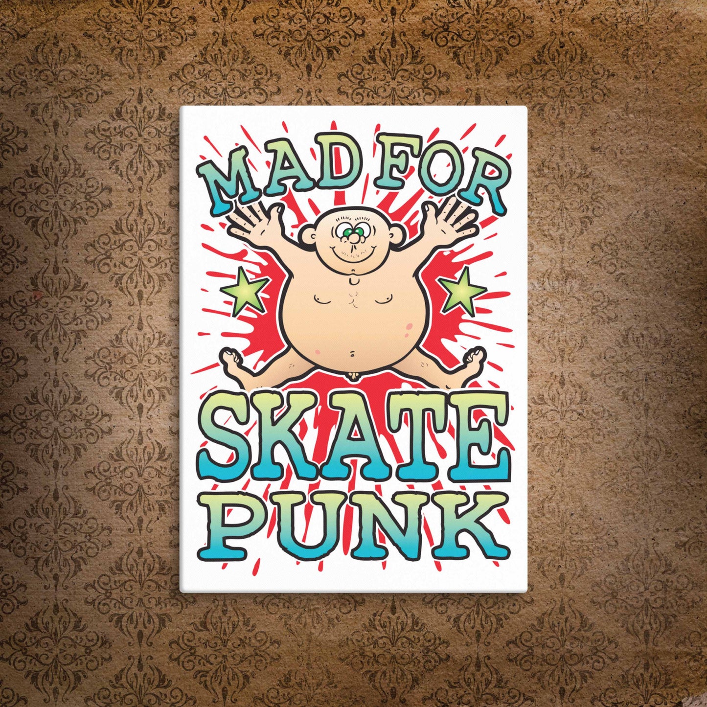 Skate Punk Canvas Print 30x40cm