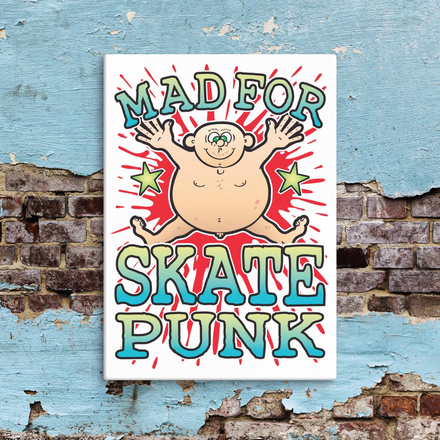 Skate Punk Canvas Print 30x40cm