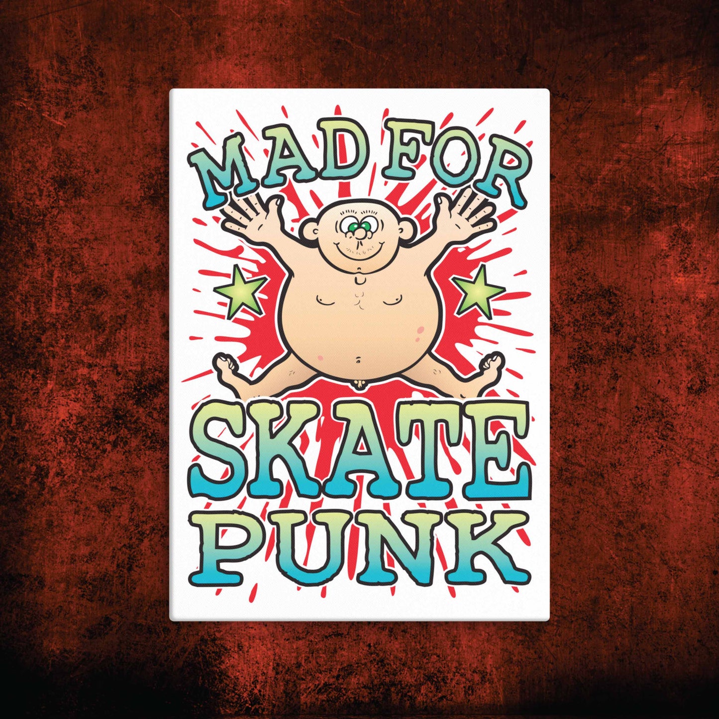 Skate Punk Canvas Print 30x40cm