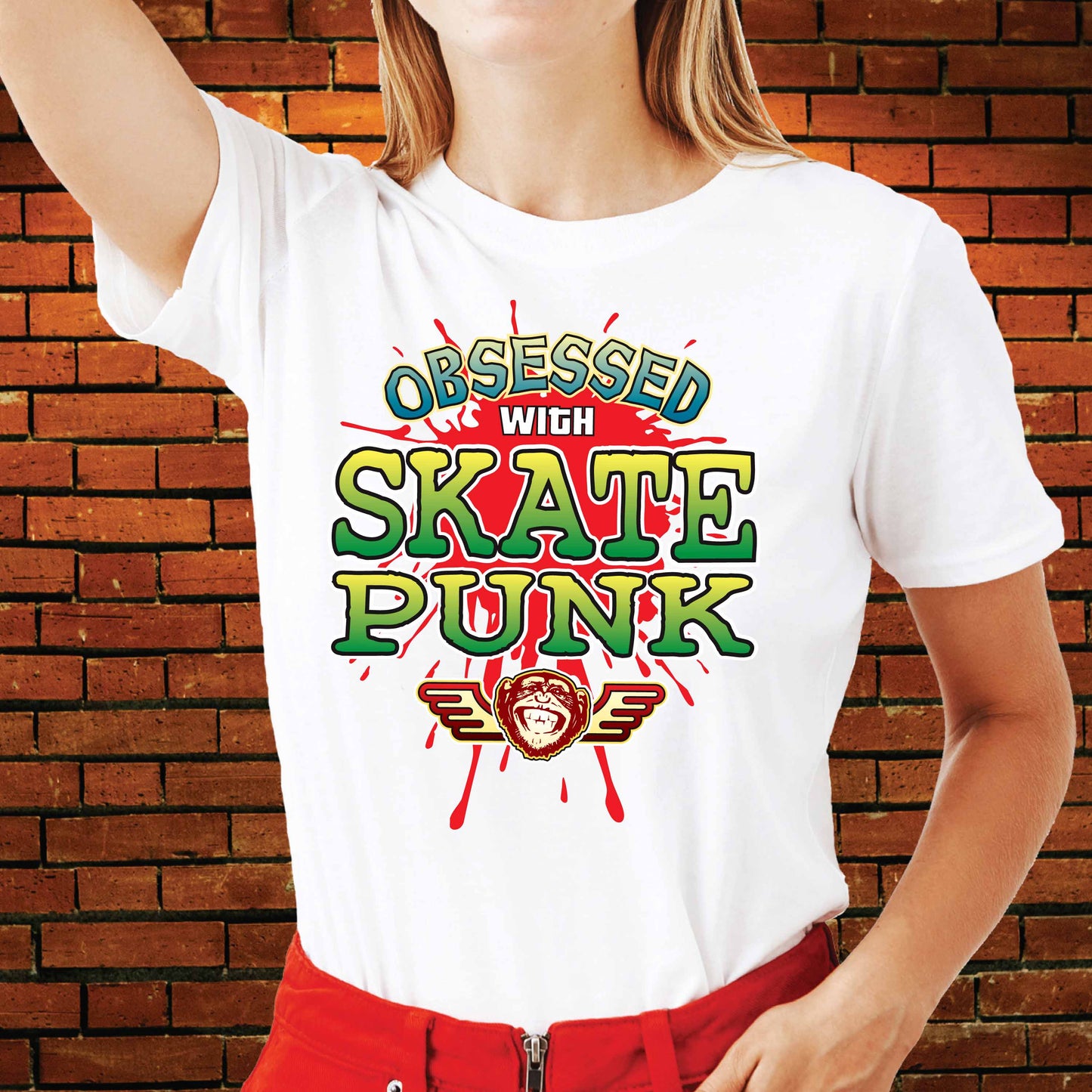 Skate Punk Obsessed Cotton T-Shirt