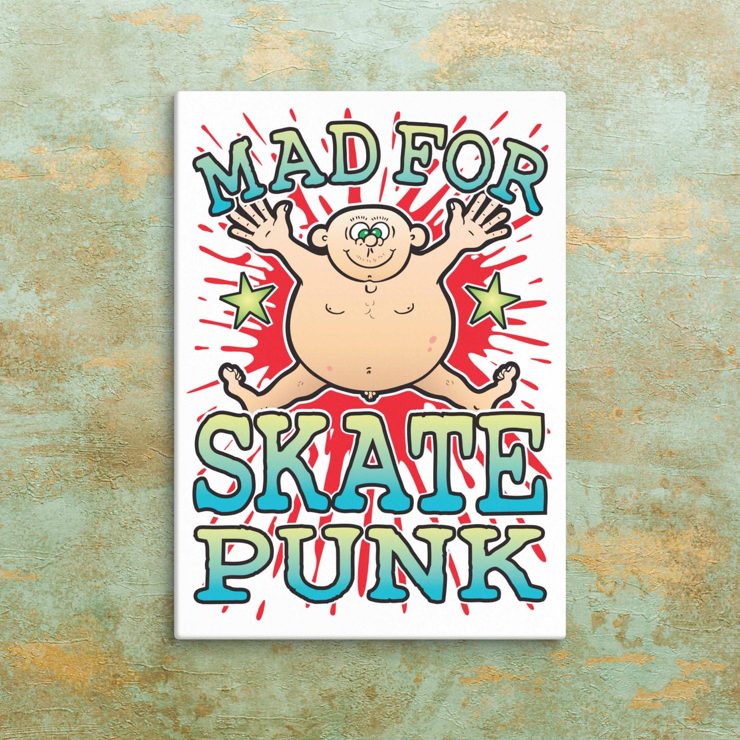 Skate Punk Canvas Print 30x40cm