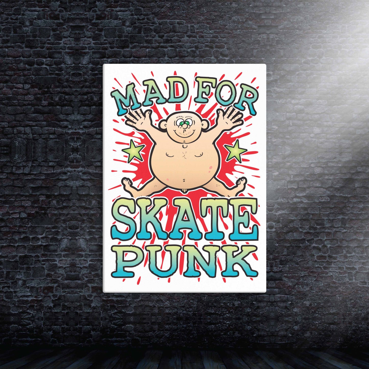 Skate Punk Canvas Print 30x40cm