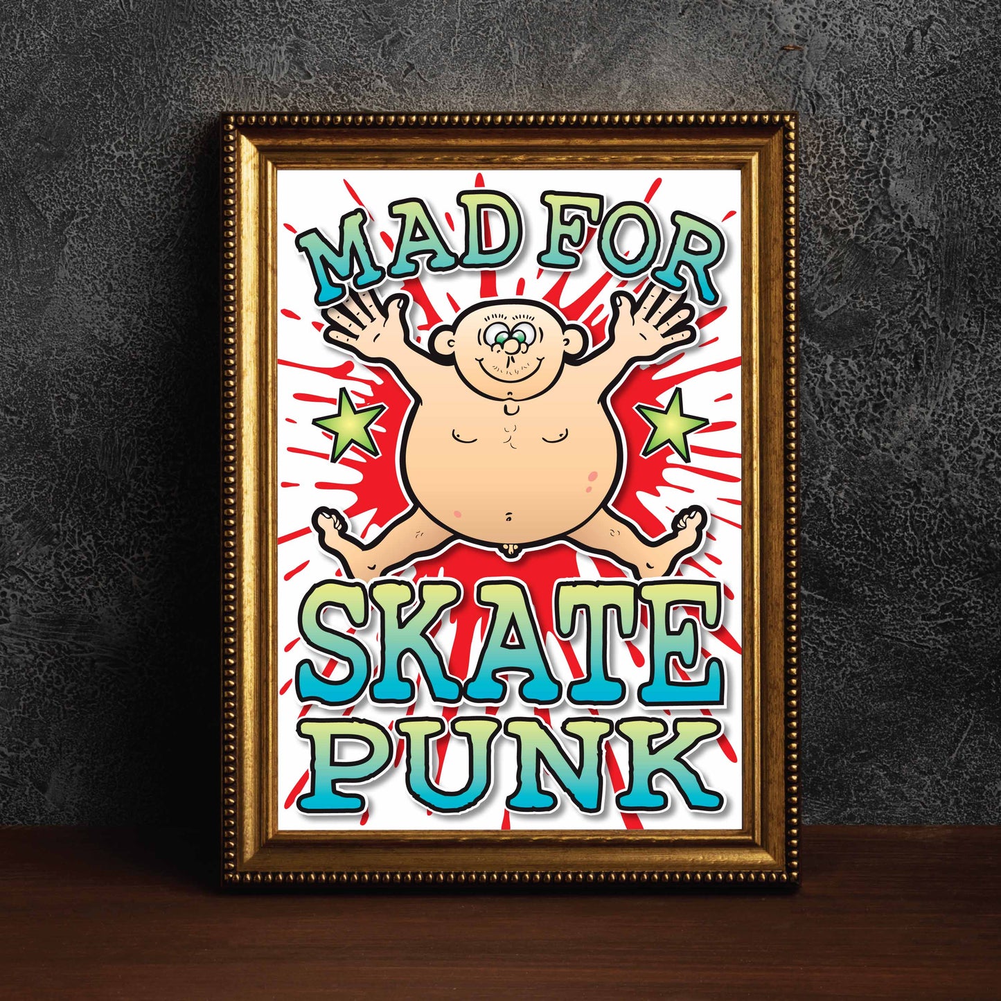 Skate Punk Art Print / Mad For Music Poster / Wall Décor