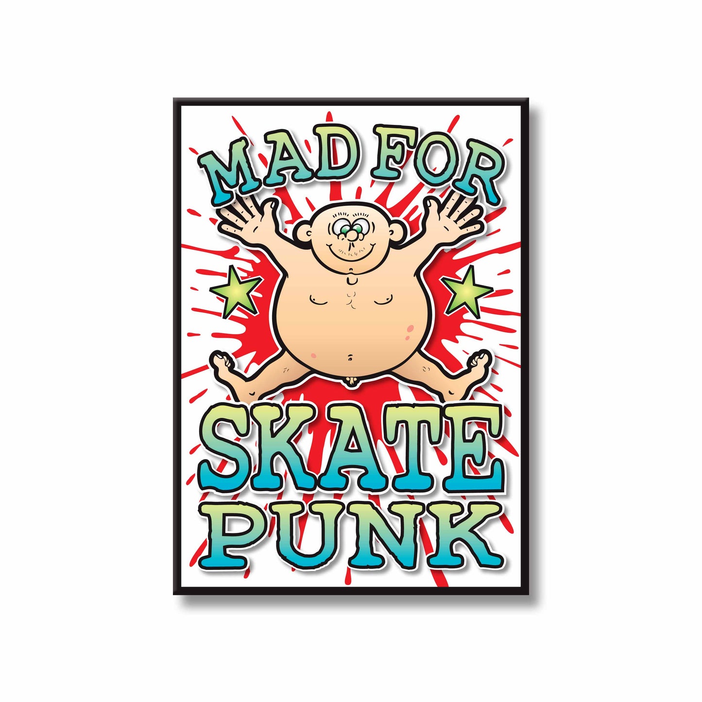 Skate Punk Art Print / Mad For Music Poster / Wall Décor