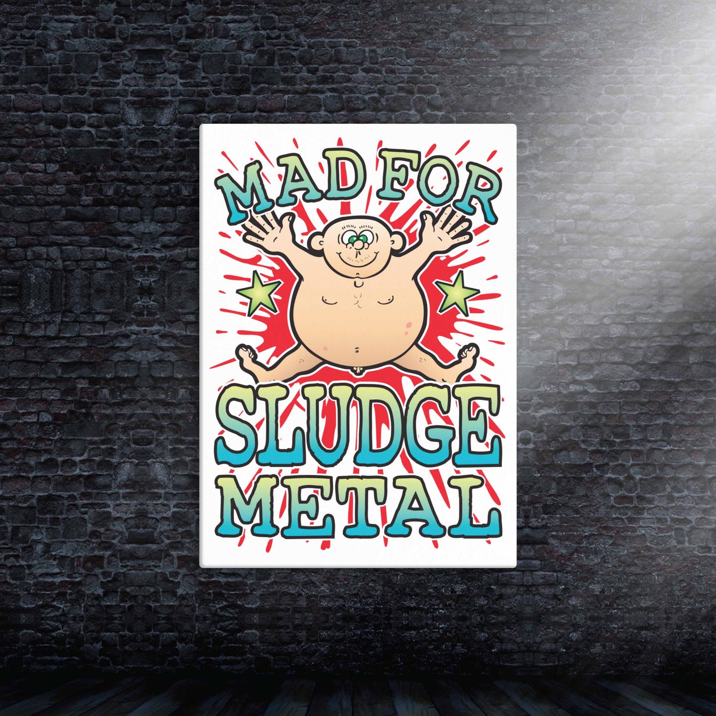 Sludge Metal Canvas Print 30x40cm