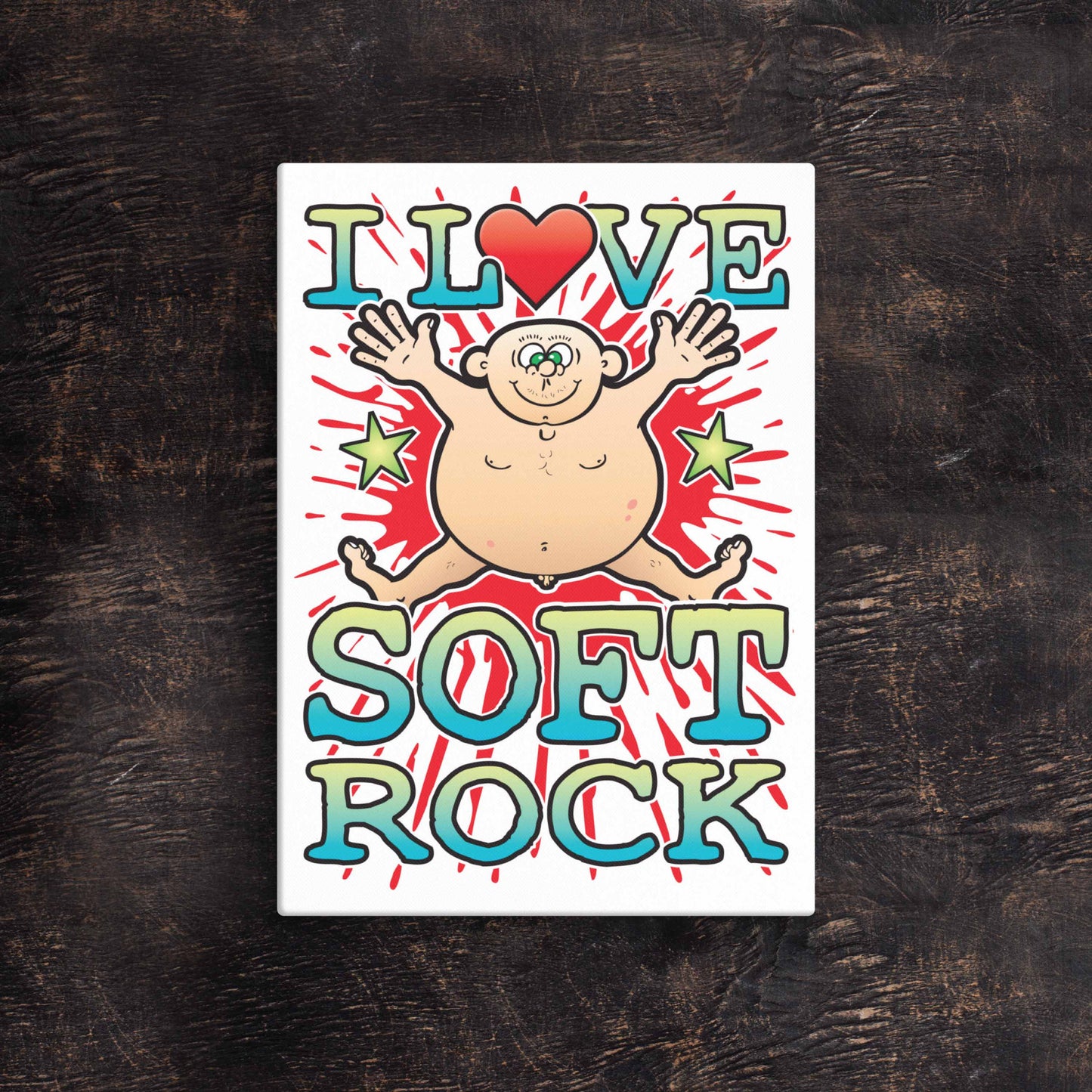 Soft Rock 51x71cm Canvas Print