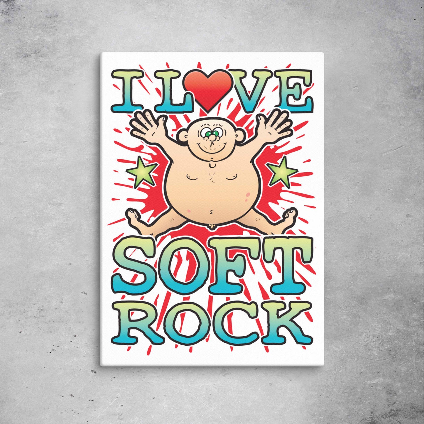 Soft Rock 51x71cm Canvas Print