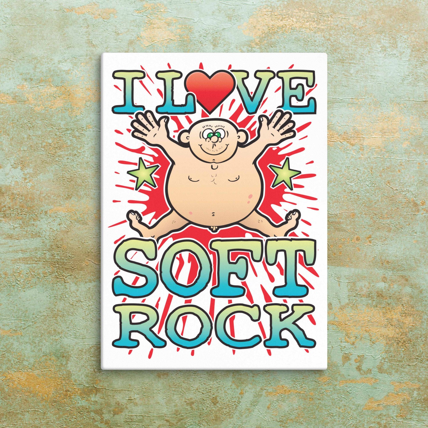 Soft Rock Canvas Print 30x40cm