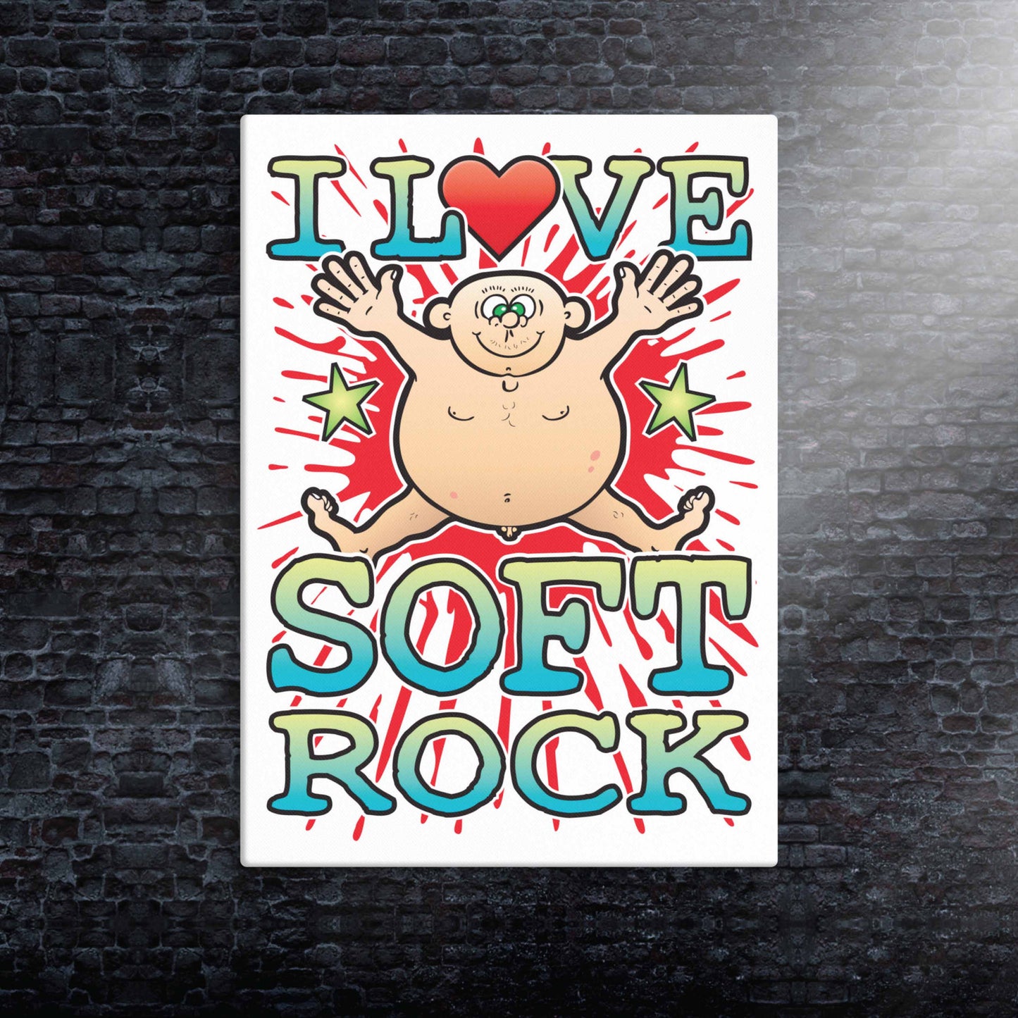 Soft Rock Canvas Print 30x40cm