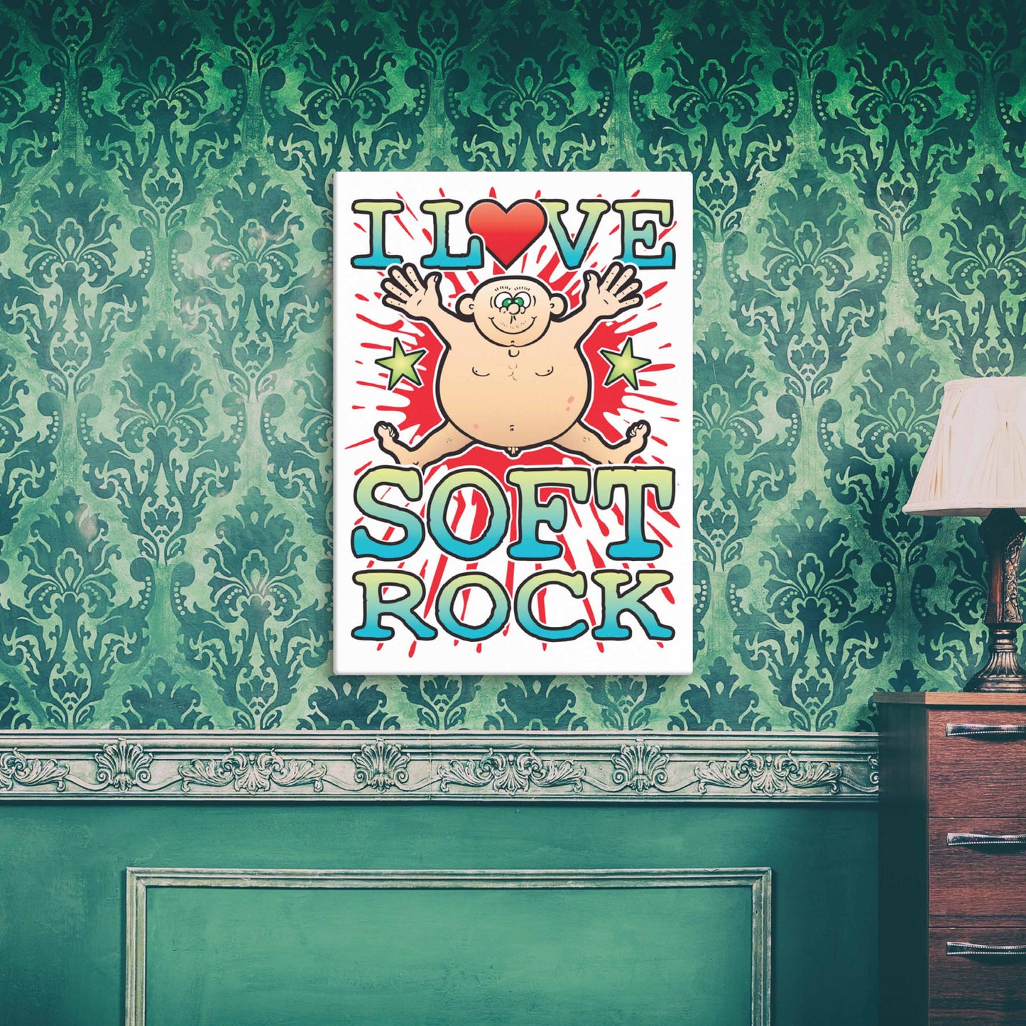 Soft Rock 51x71cm Canvas Print