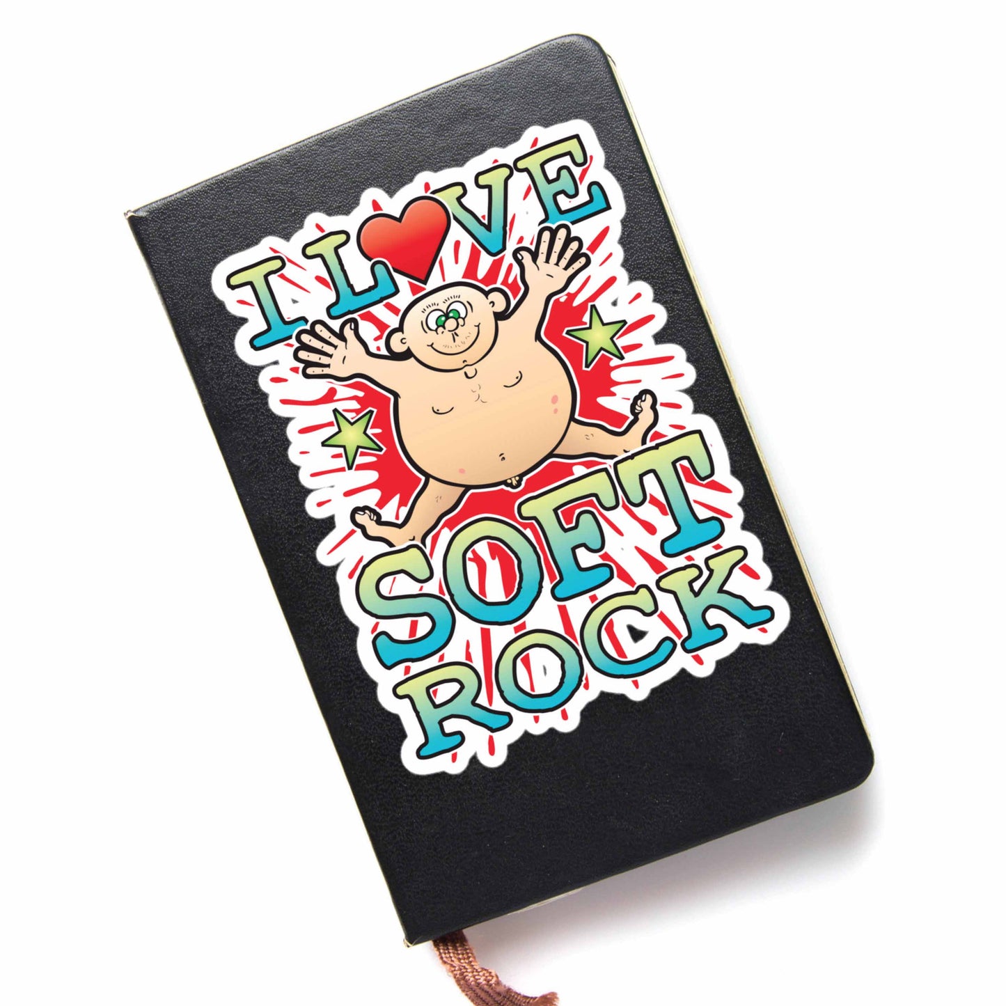 Soft Rock Vinyl Kiss-Cut Sticker / 14 x 10cm