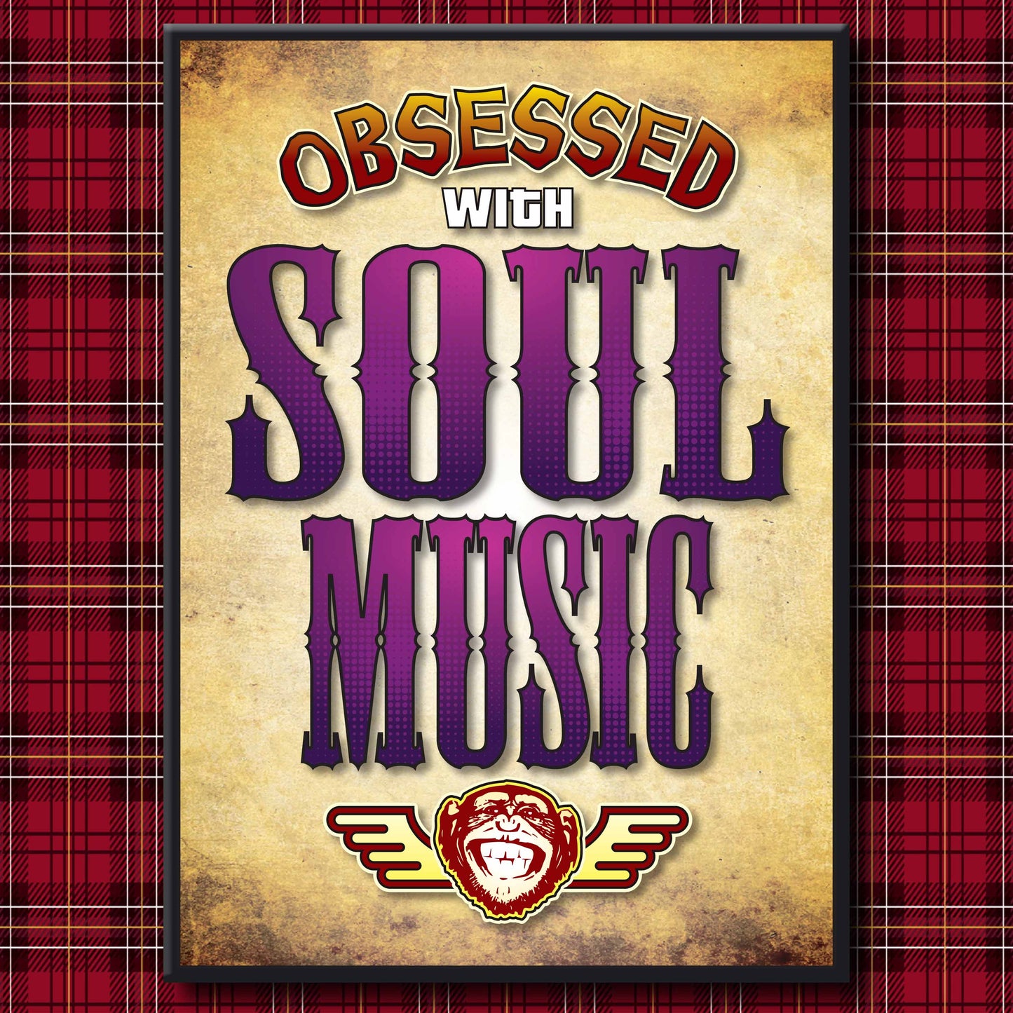 Soul Music - Obsessed Art Poster + Birthday / Greetings Card