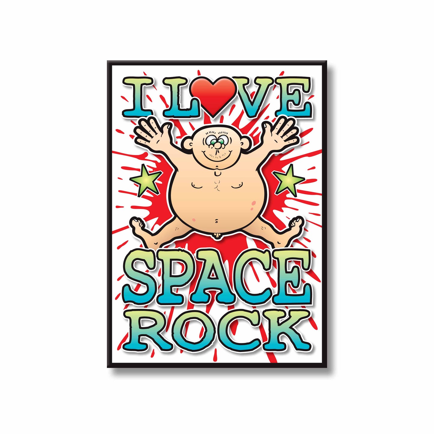 Space Rock Art Print / Love Music Poster / Wall Décor / Rock Guru