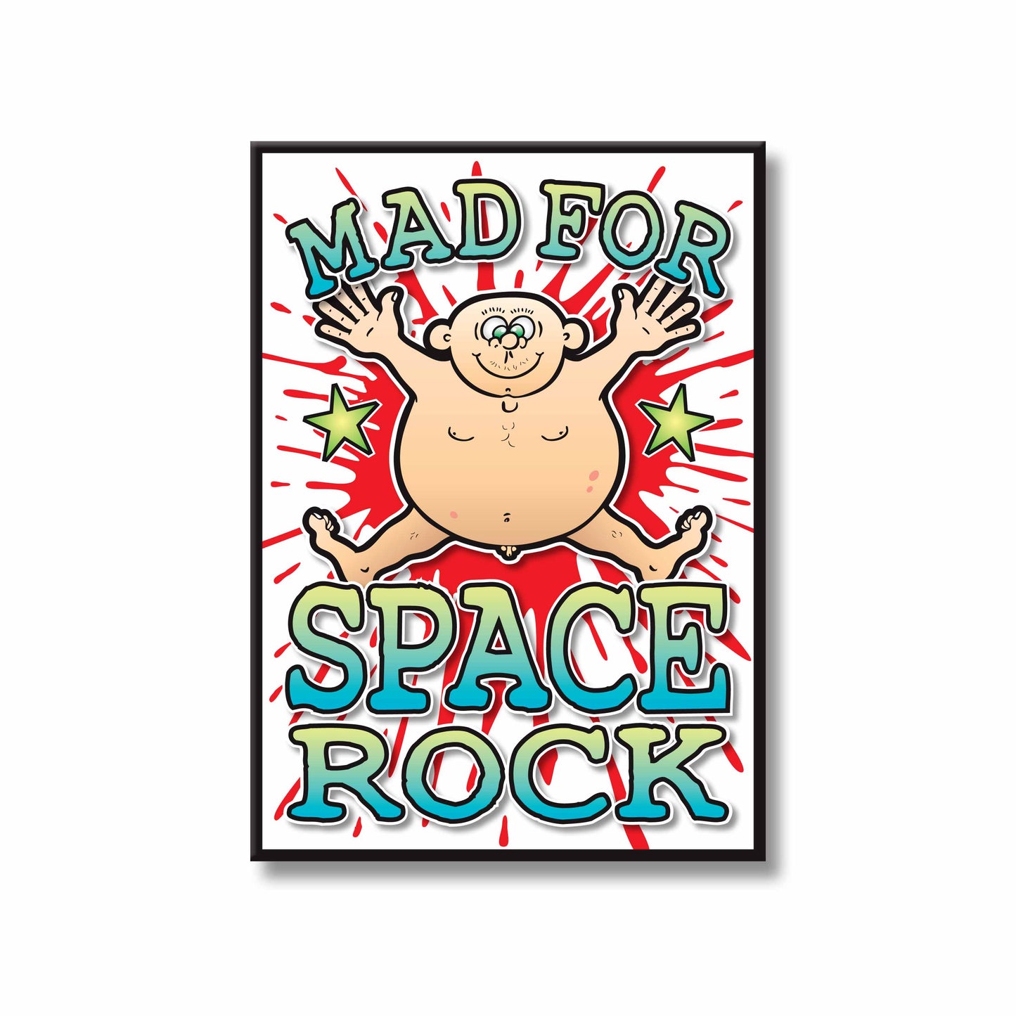 Space Rock Art Print / Mad For Music Poster / Wall Décor