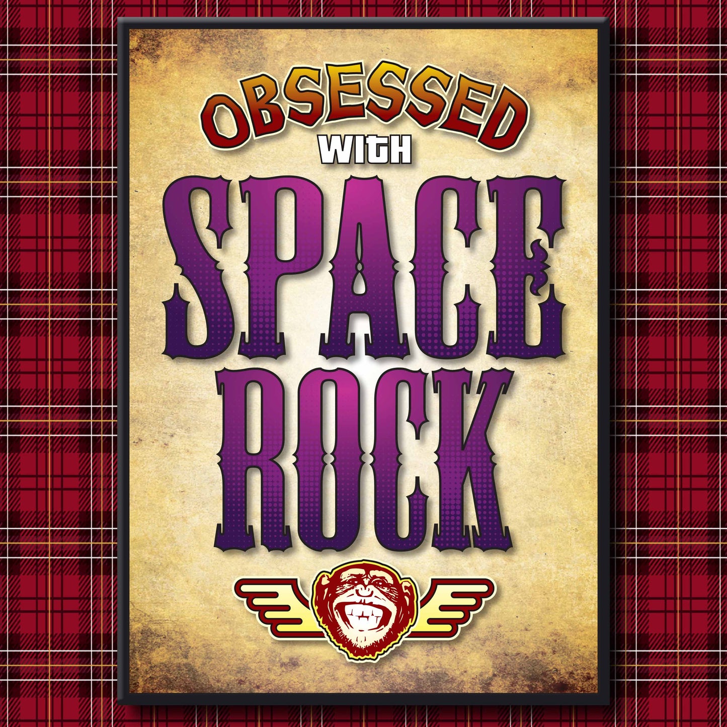 Space Rock - Obsessed Art Poster + Birthday / Greetings Card