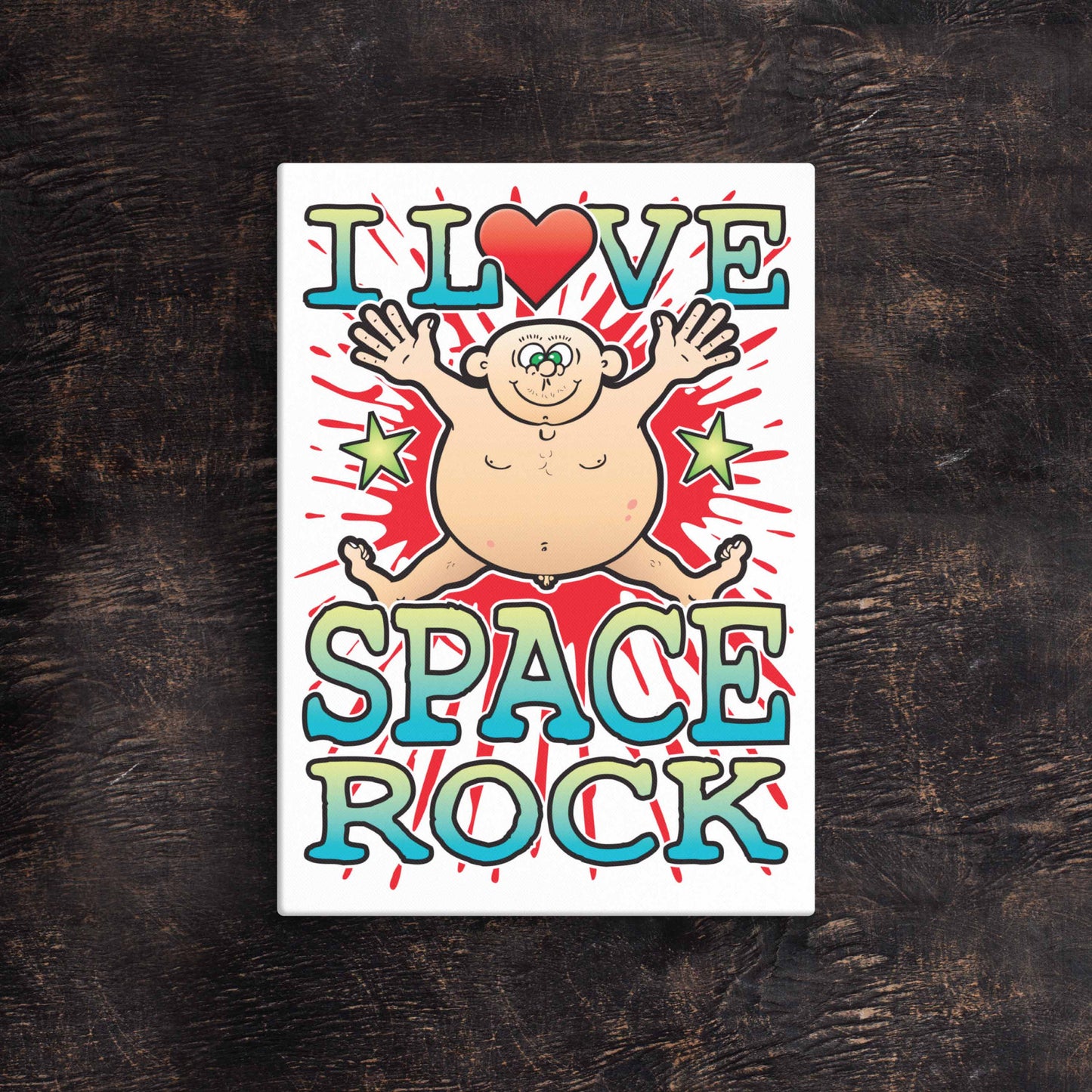 Space Rock 51x71cm Canvas Print